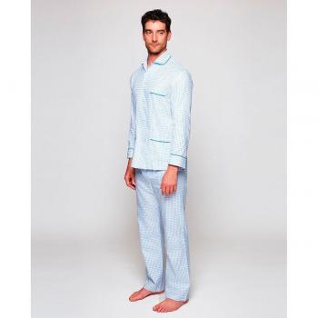 Pijama de hombre largo cuadros Mirto