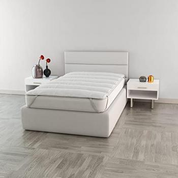 Topper Acolchado de Microfibra con Elásticos, Individual 80 x 195 cm