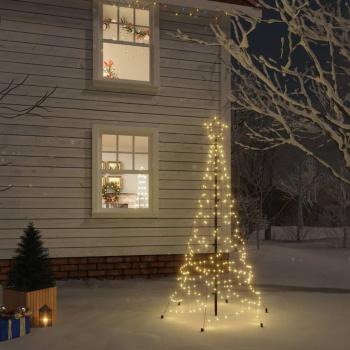Árbol de Navidad con pincho 200 LED blanco cálido 180 cm