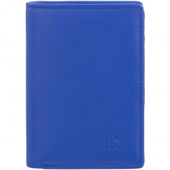 Cartera pequeña de hombre Dudu de piel con solapa interior y bloqueo RFID, bolsillo bifold, ventana para ID, capacidad para 9 tarjetas de crédito y compartimento para billetes