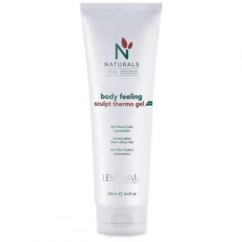 Levissime Naturals Body Feeling Sculpt Thermo Gel 250mL - Gel Efecto Calor Lipoescultor - Gel Corporal - 95% de Ingredientes de Origen Natural