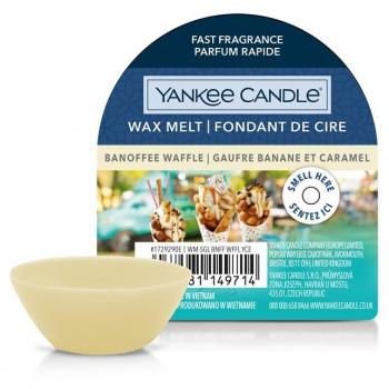 Cera para Derretir Yankee Candle Banoffee Waffle - Fragancia Indulgente - 22g
