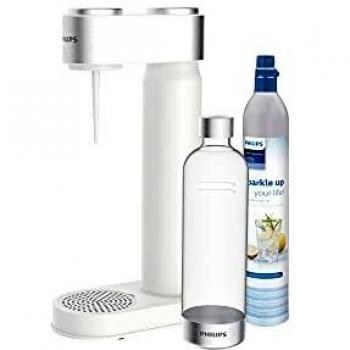 Philips GoZero Sparkling Water Maker ADD4902WH/10, White, with CO2 Cylinder and 1L Bottle