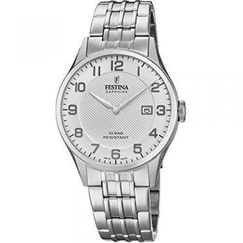 Festina Reloj Analógico para Unisex Adultos de Cuarzo con Correa en Acero Inoxidable F20005/1