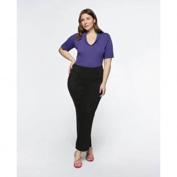 Pantalón recto de lino para mujer