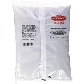 Miguelañez Bolsa Regaliz Negro con Forma de Taco Estriado - 1000 gr