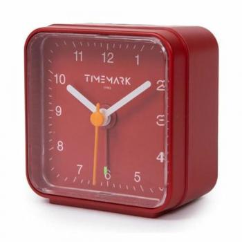 Reloj Despertador Analógico Rojo Timemark