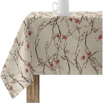 Mantel de tela con estampado de flores lua fabricado en algodón-poliéster