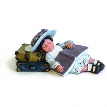 Nadal Figura Decorativa sueños de viajera, Resina, Multicolor, 9.00x17.50x8.00 cm