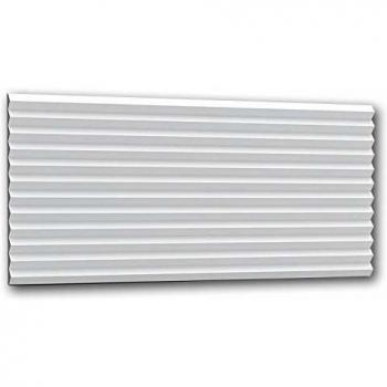 Orac Decor W108 Wall Panel - 3/4 in. D x 9-7/8 in. W x 78-3/4 in. L, Primed White, Plain Modern Zigzag Polyurethane Panel Moulding