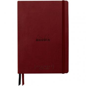 Goalbook Creation Maya negro A5 - Rhodiarama - Dot (puntado) Burdeos