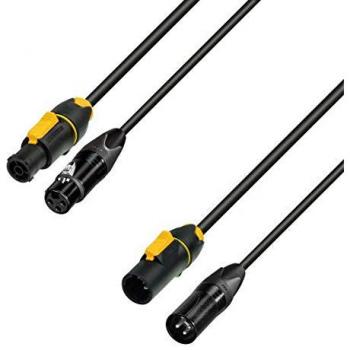 Cable de Alimentación y DMX PowerCon True/XLR 5 m Adam Hall 8101 PSDP 0500 N
