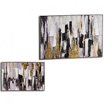 Lienzo Decorativo Dorado Plateado (122 x 4,5 x 82 cm)