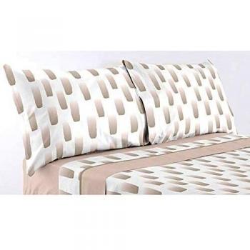 Mora- Juego sábanas microlina I80. Cama 90 cm. Beig