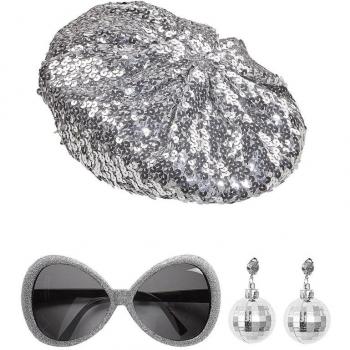 Kit de Disco Babe: Gorro, Gafas y Pendientes