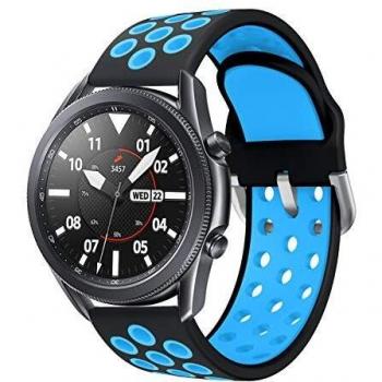 Sycreek Compatible para Samsung Galaxy Active Correa 20mm Silicona Doble Color Correa de Reloj Pulsera de Reemplazo de Liberación Rápida para Galaxy Watch 42mm/Active Watch/Active 2 40mm/Active 2 44mm