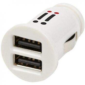 Aiino AIMCLA2-WH - Cargador de móvil para coches, con Micro USB 3.1A, puerto USB para Apple iPhone, iPad, color blanco