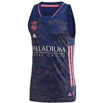 Camiseta de Baloncesto Adidas Real Madrid 20/21 para hombre en color azul, sin mangas, modelo Rbb Rep A, diseño azuosc/Rospri