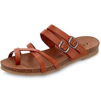 Sandalias Planas Cosmos Comfort para Mujer en Color Castaño 6106801