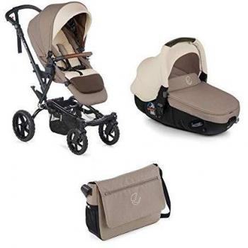 Jané Crosswalk - Cochecito de bebe 2 piezas, silla de paseo y portabebé convertible matrix light 2, freno de mano, chasis de aluminio de 10,5 kg, plegado compacto, incluye bolso, unisex