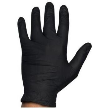 Guante Desechable de Nitrilo G.Touch PRO Negro 5.0 Gr EXTRA GRUESO Talla XL Sin Polvo