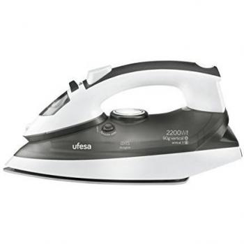 Ufesa PV1516 PV1516-Piastra a vapore, 2200 W, 90 g/min, 2200 W, 0,25, ceramica, bianco e nero