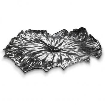 Alessi YHC01 Lotus Leaf Centrepiece, Plateado