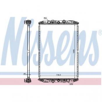 Radiador NISSENS 67219 para refrigeración térmica del motor