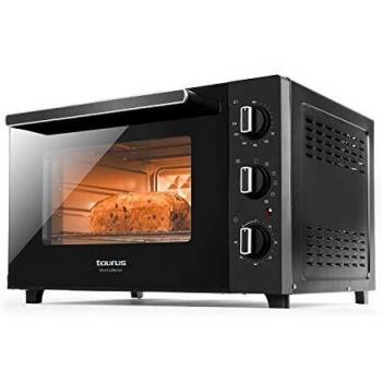 Taurus Horizon 60 Horno de Sobremesa, Capacidad de 60 Litros, Potencia de 2000W, Color Negro