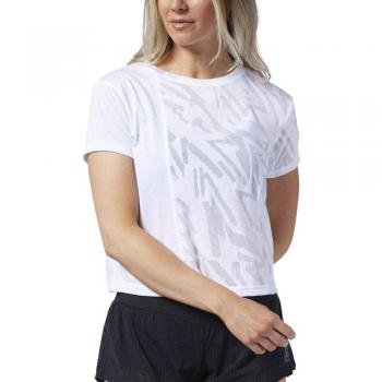 Reebok RC Burnout tee Camiseta, Mujer, White, 2XS