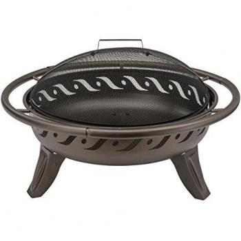 Landmann Barbecues Firewave Hoyo de Fuego, Marrón metálico, 75 x 75 x 44 cm