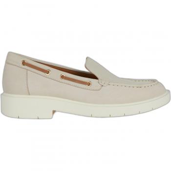 Mocasines Geox Spherica Ec1 Mujer Beige/Coñac con comodidad y transpirabilidad
