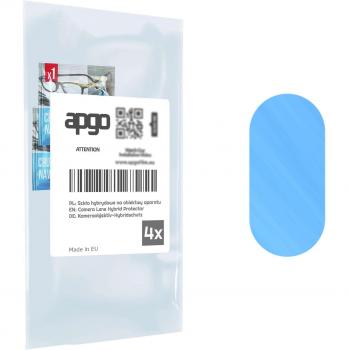 Protector de Lente Híbrido 4x para Cámara Kruger&Matz Flow 5 Plus, Protección 9H de Lente de Cámara