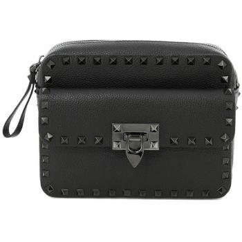 Valentino Garavani Men's Rockstud Crossbody Bag in Black
