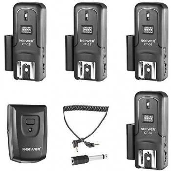 Neewer 16 Canal Inalámbricos Radio Set de Disparador de flash Speedlite,Incluyendo