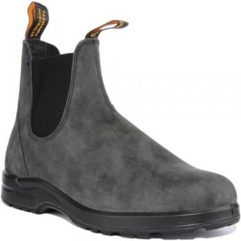Blundstone 2055 Unisex Water-Resistant Leather Chelsea Boot - Rustic Black, Size UK 12