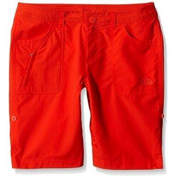 North Face Horizon Sunnyside - Pantalón corto para mujer, color rojo, talla 38
