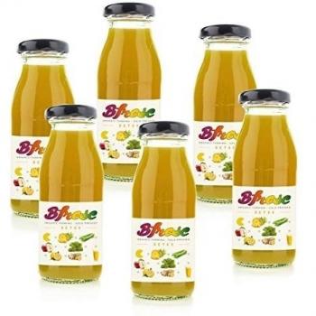 BFRESC PACK 6 x 520 ml ZUMO ECOLÓGICO DETOX COLD PRESSED . INGREDIENTES :PIÑA ECO , APIO ECO,MANZANA ECO , ESCAROLA ECO , JENGIBRE ECO , LIMÓN ECO