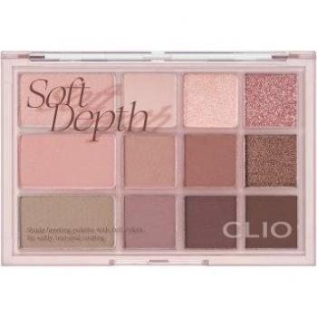 Clio Shade & Shadow Palette - Eye Shadow, Blush, Highlighter and Bronzer 9.6g #02 Soft Depth