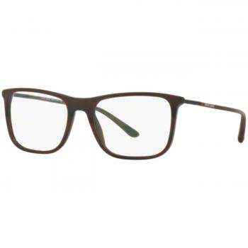 Giorgio Armani - FRAMES OF LIFE AR 7101, Geométrico, acetato, hombre, MATTE STRIPED BROWN