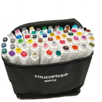 TOUCHFIVE - Marker Brush Lote de 60 rotuladores alcohol