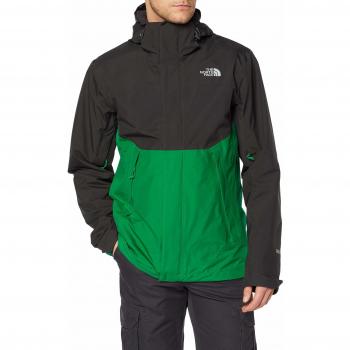 The North Face Mountain Light II Shell Chaqueta, Hombre, Asphalt gry/Primary Green, L