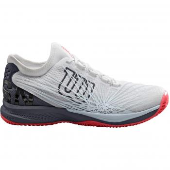 WILSON Hombres Kaos 2.0 Soft Zapatillas De Tenis Zapatilla Todas Las Superficies Blanco - Rojo 47 1/3