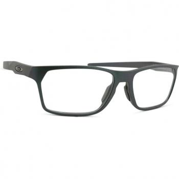 Oakley Hex Jector OX 8032 Full-Rim Square Eyeglasses with 55mm Lens, Plastic Frame in Black