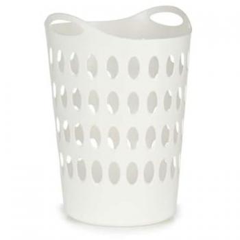 Cesto para la Ropa Blanco Plástico 50 L 44 x 56 x 41 cm (12 Unidades)