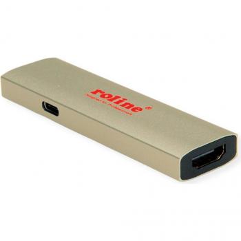 Adaptador ROLINE GOLD USB-C a HDMI 8K 60Hz con Power Delivery 60W