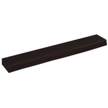 Estante de pared marrón oscuro 60x10x4 cm de madera de roble macizo tratado