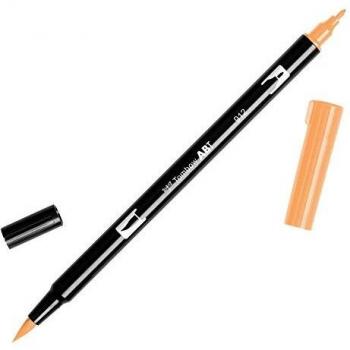 Tombow - Rotulador de punta doble, color rojo