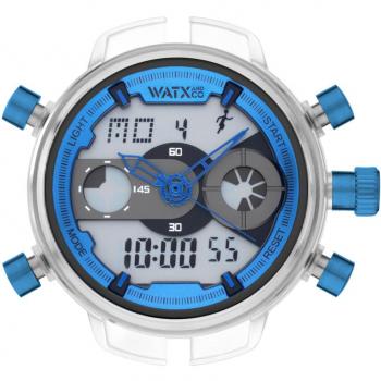 Reloj de Hombre XXL Rock Watch & Colors RWA2701R - Características: diseño moderno, gran tamaño, resistente al agua, correa de silicona, esfera analógica con números grandes, cronómetro y función de fecha