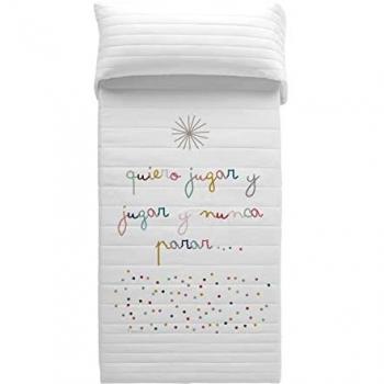 Colcha Bouti Reversible Infantil Haciendo el Indio 100% Algodón 200 x 260 cm Fabricada en España